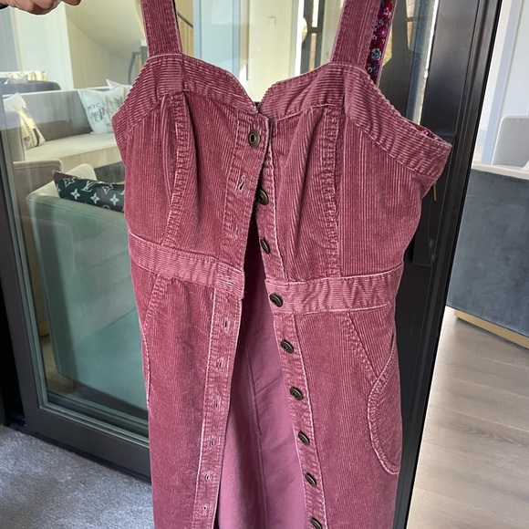 Anthropologie corduroy pinafore dress 0P - Picture 3 of 4